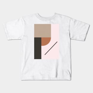 Modern Gallery Wall Decor, Minimal Scandinavian Geometric 1 Kids T-Shirt